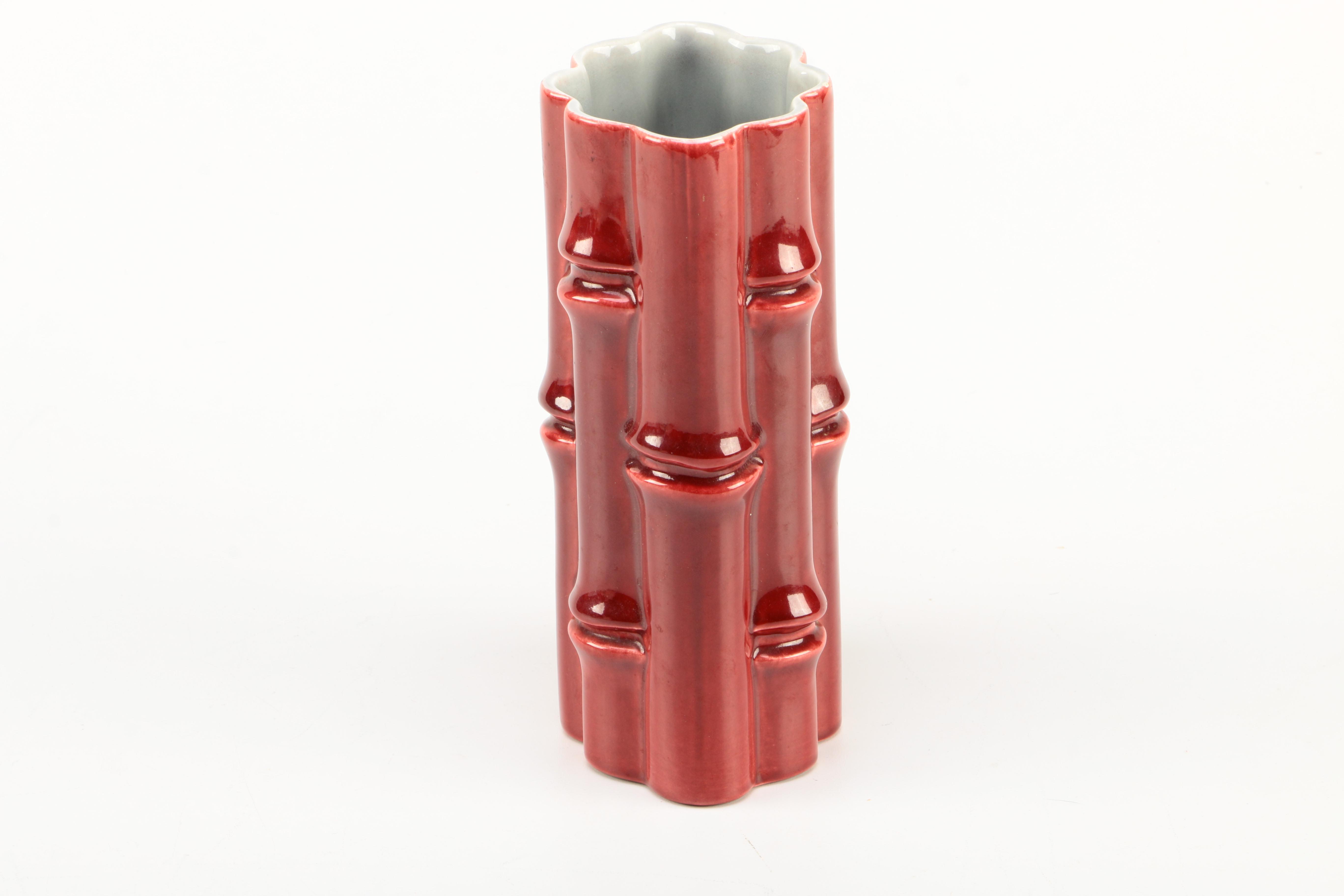 Vintage Red Wing Ceramic Vase and Pitcher