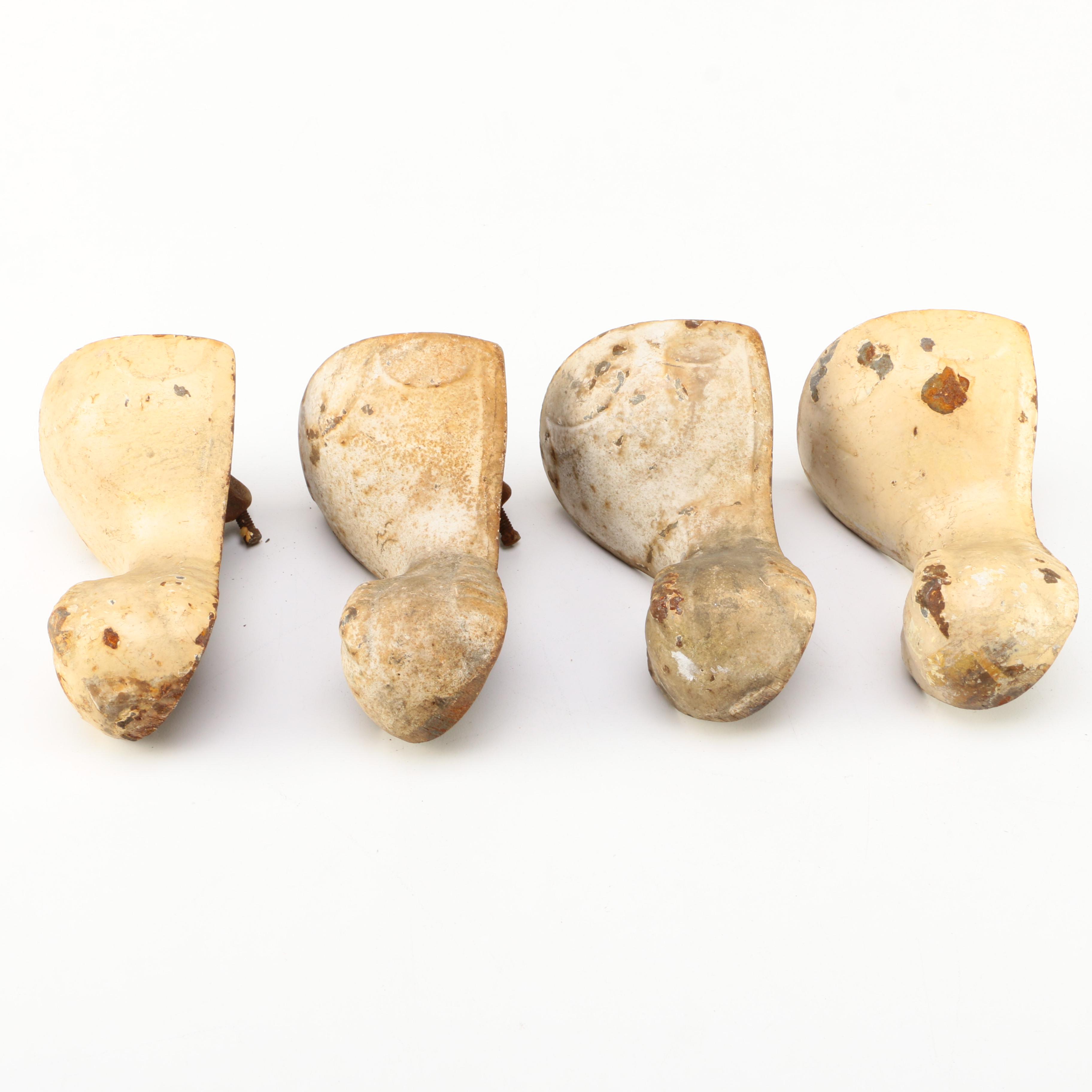 Set of Cast Iron Claw Foot Tub Feet