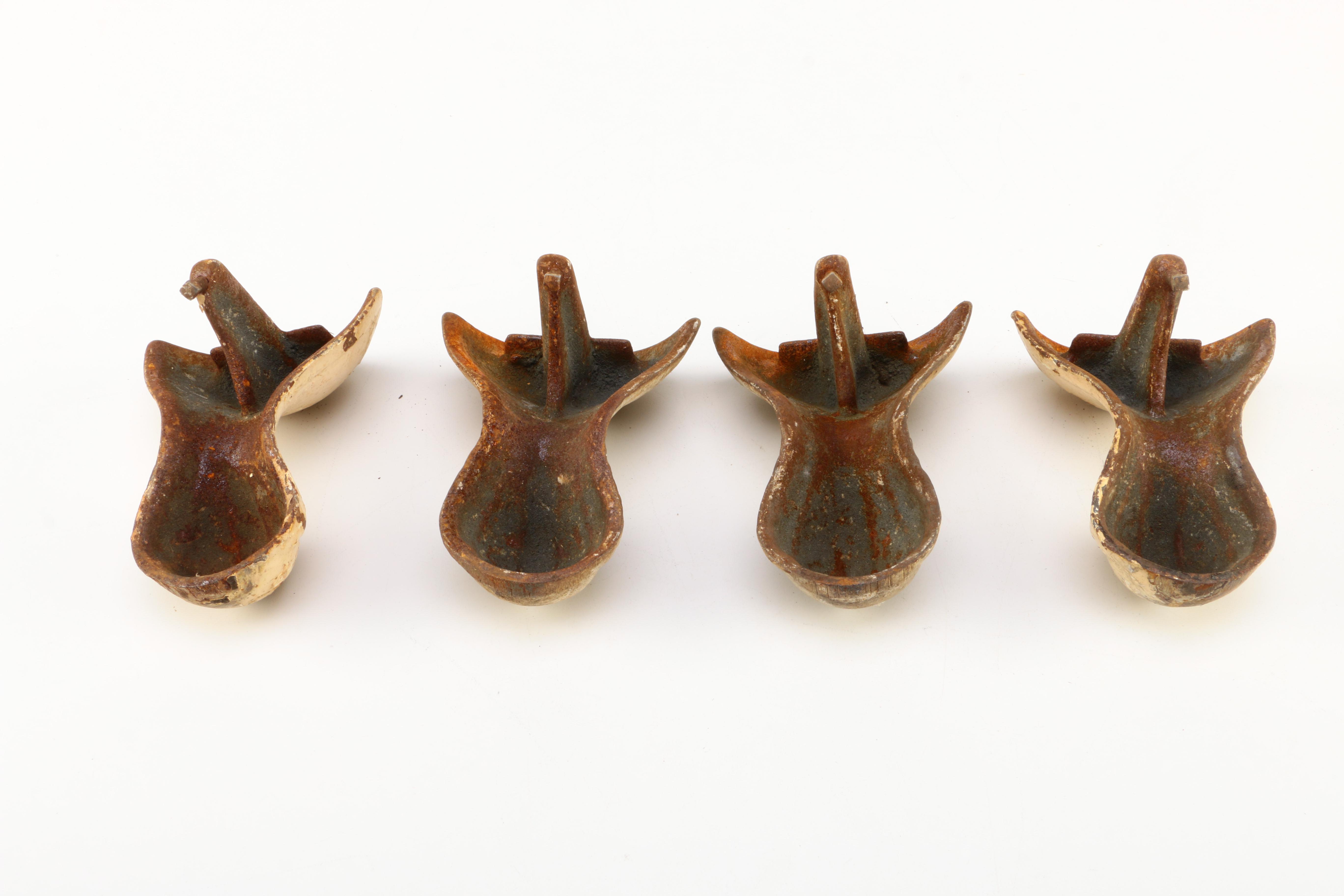 Set of Cast Iron Claw Foot Tub Feet