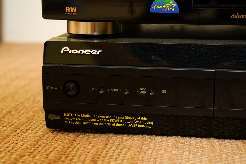 Pioneer 50" Plasma Television with Receiver and DVD Player