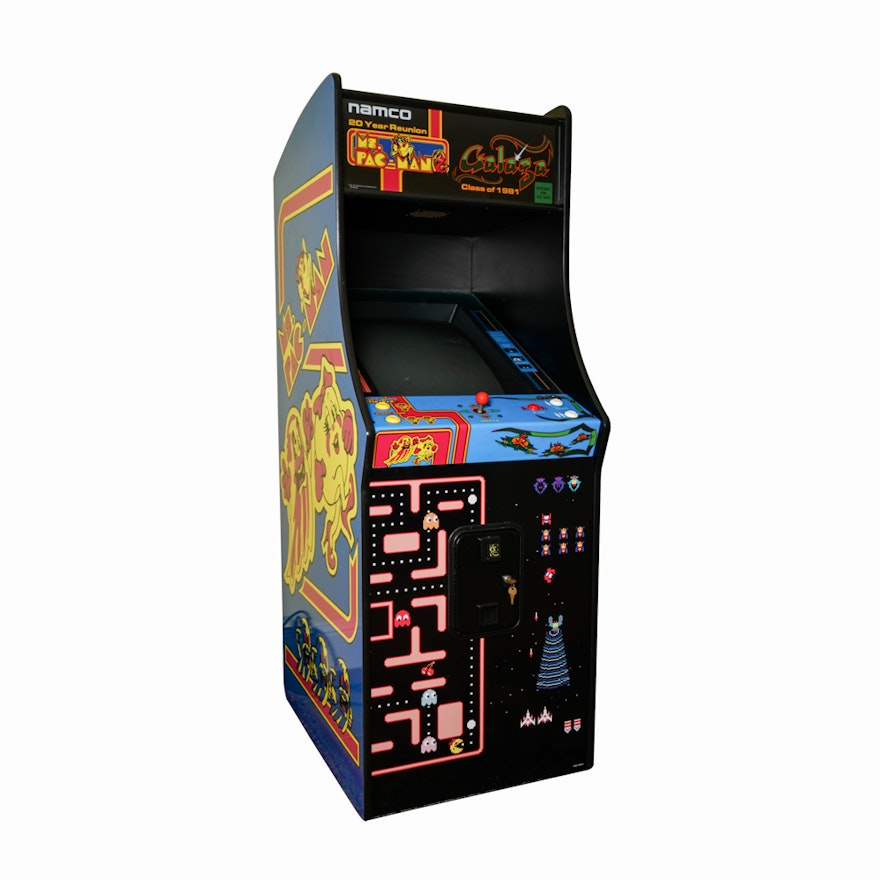 Namco Ms. Pac Man and Galaga Upright Arcade Game