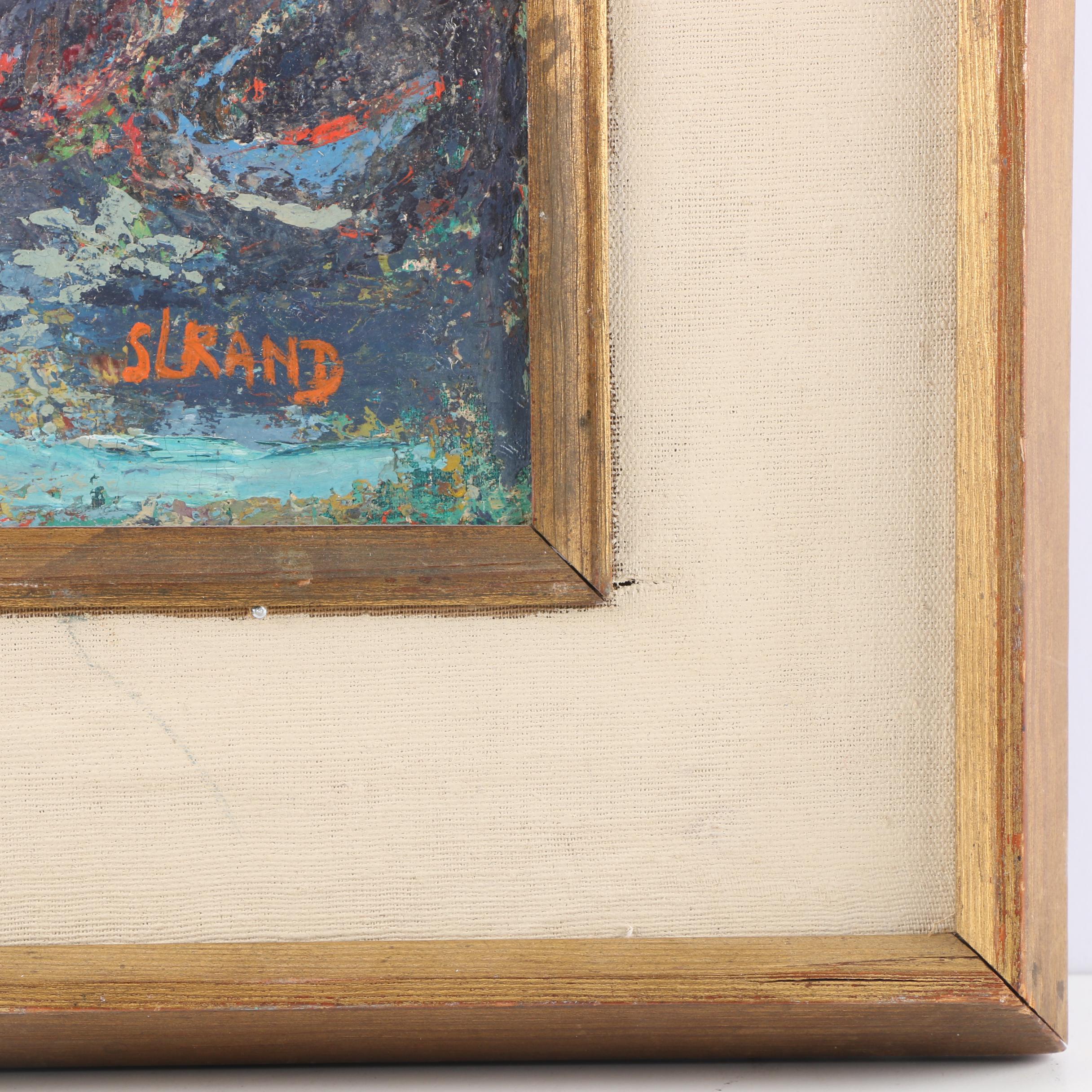 Sam Lewis Rand Oil Painting on Board "Imperial Cat"