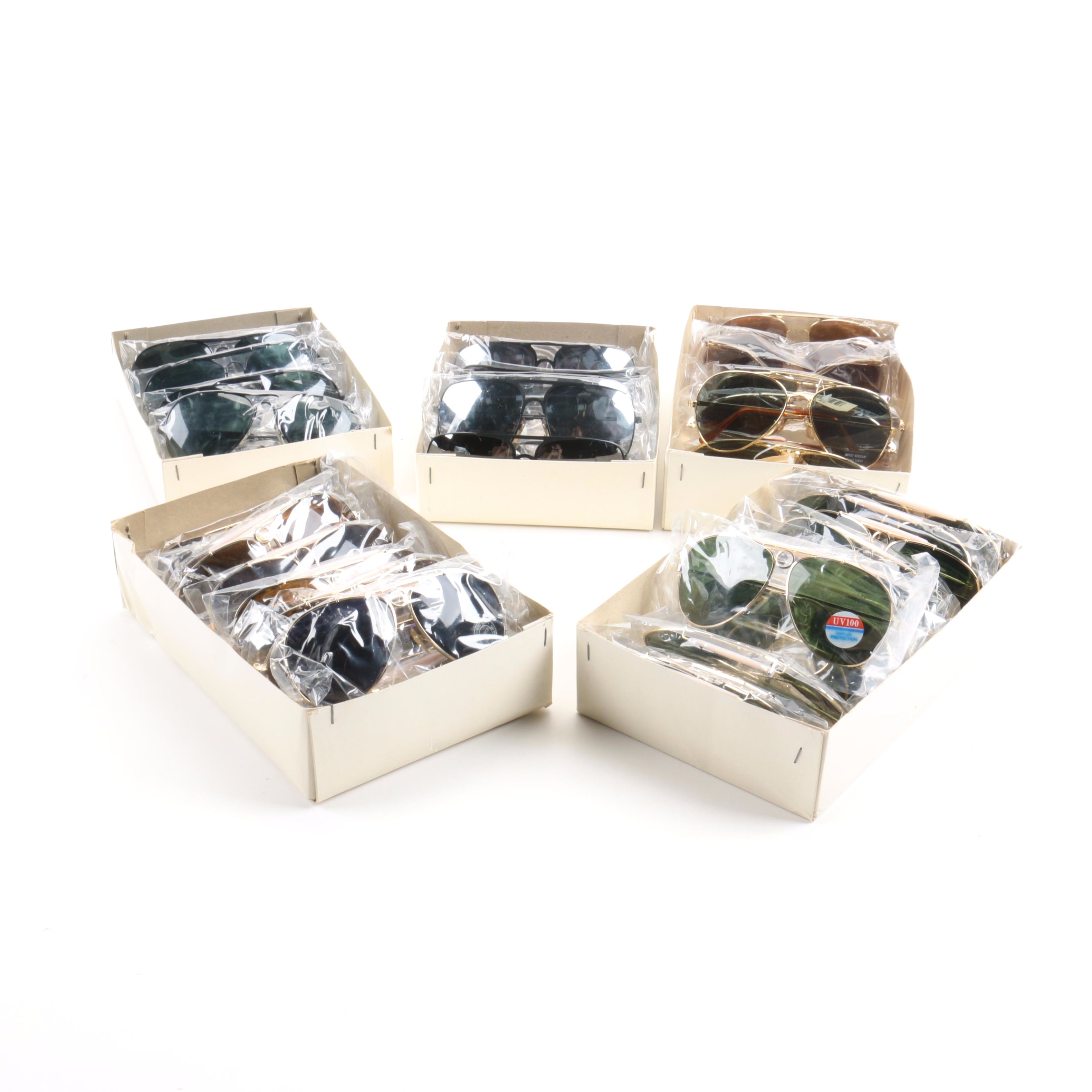 Assortment of Men's Aviator Sunglasses