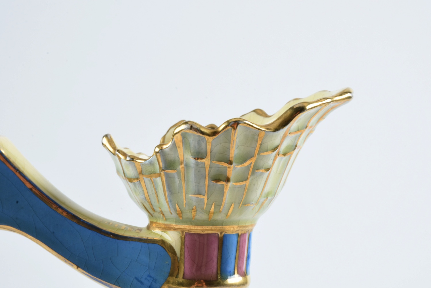 Late 19th-Century Emil Fischer Reticulated Ceramic Ewer