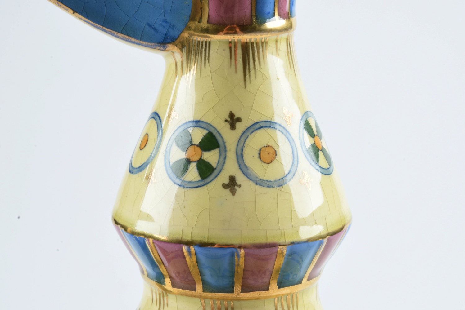 Late 19th-Century Emil Fischer Reticulated Ceramic Ewer