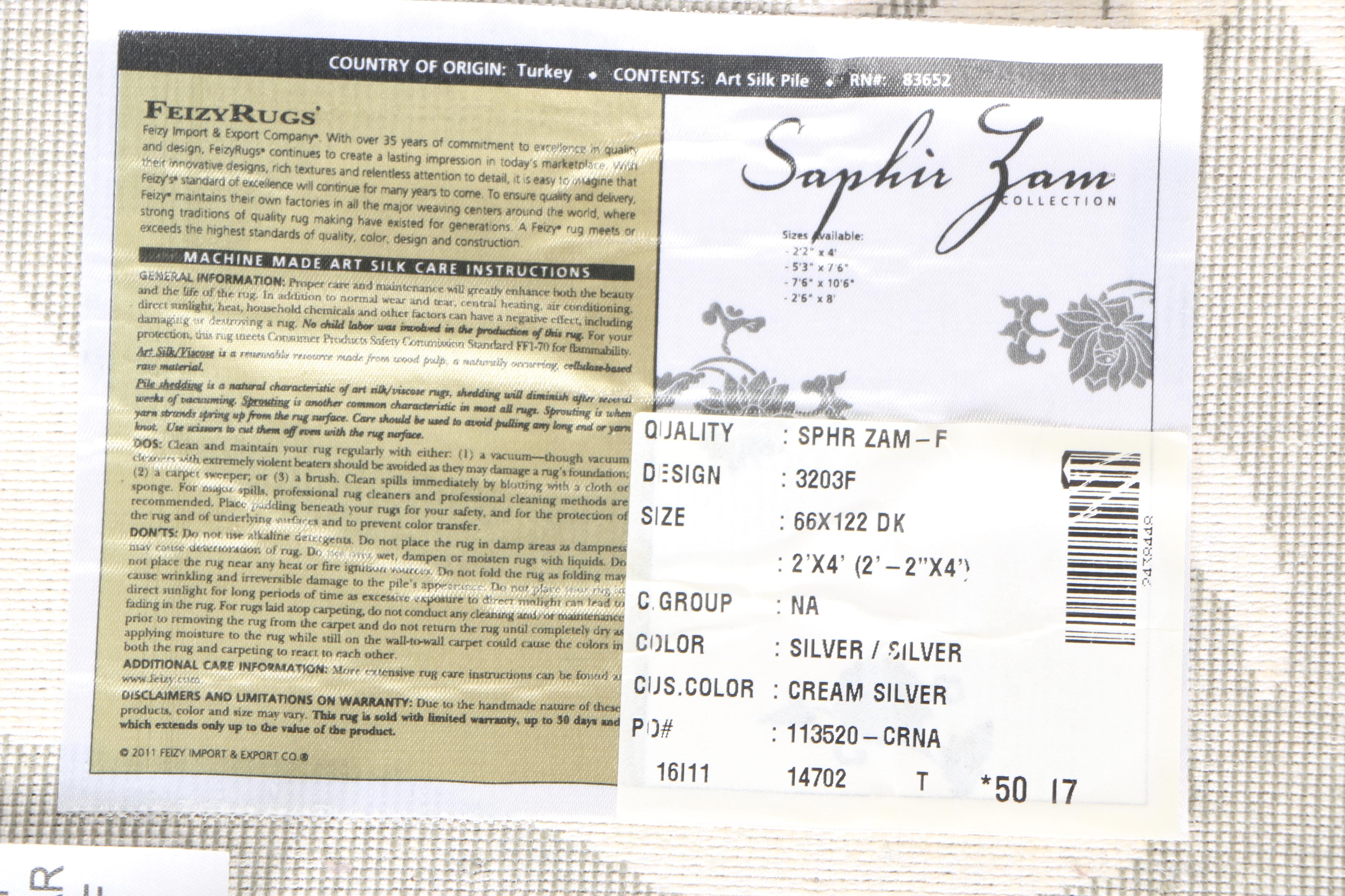 Saphir Feizy Machine Made Accent Rugs