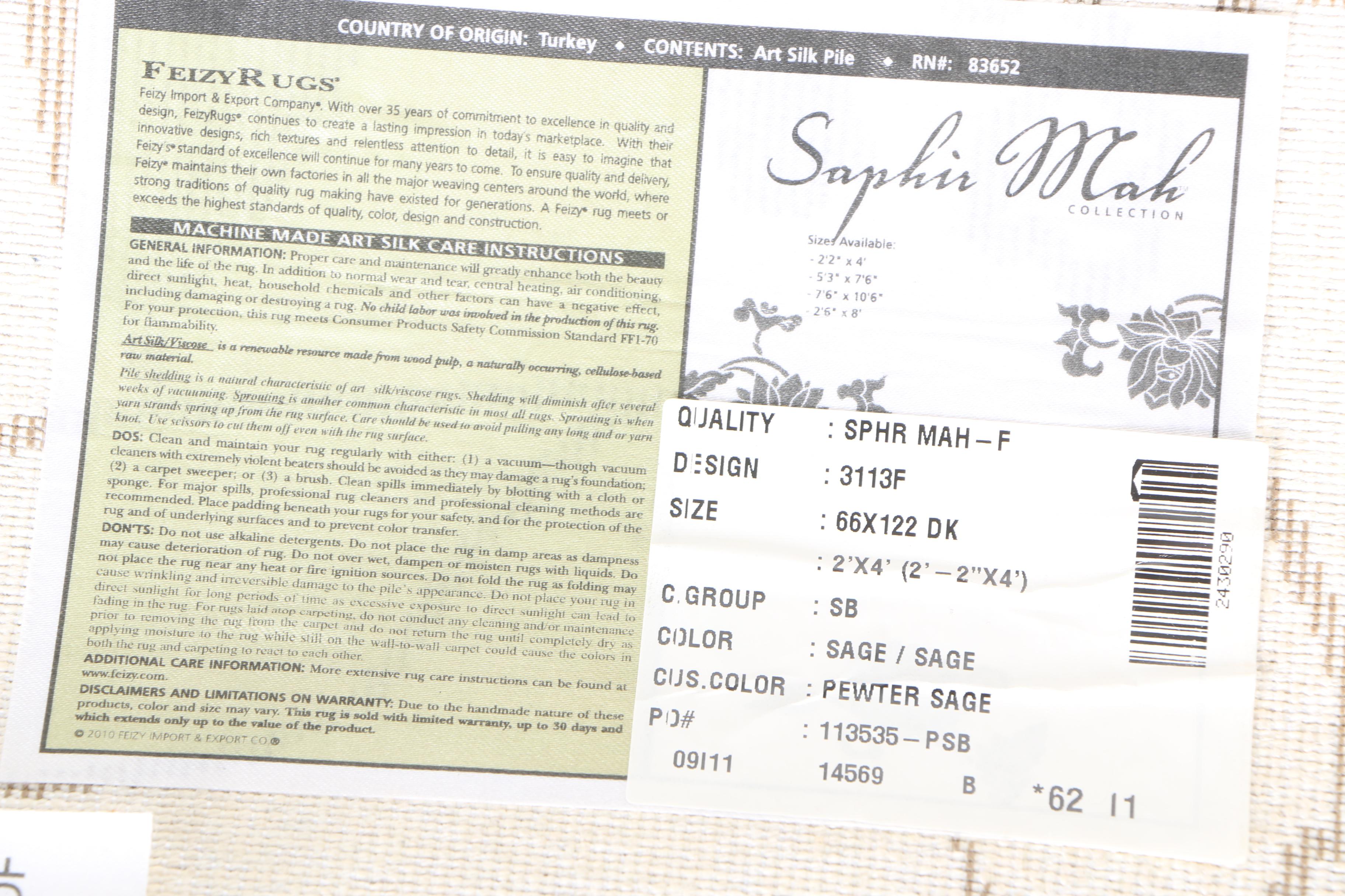 Saphir Feizy Machine Made Accent Rugs