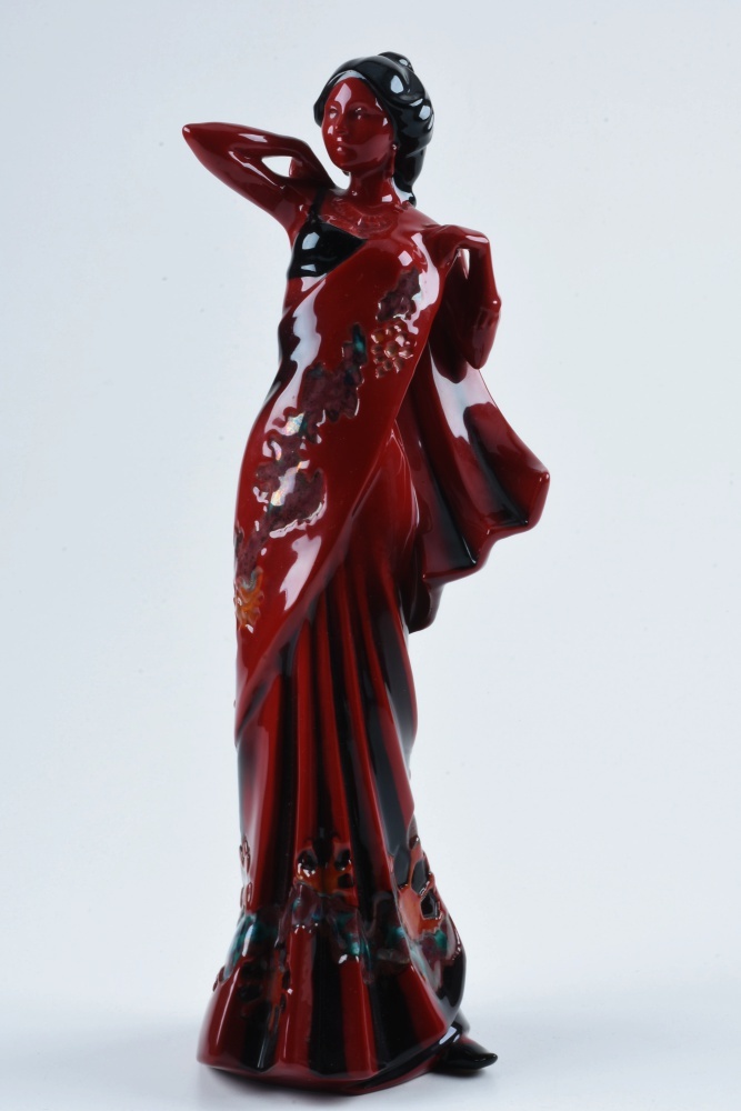 Royal Doulton Flambé Porcelain Figurine "Eastern Grace"