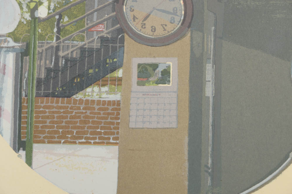 Nancy McIntyre Limited Edition Silkscreen "Barbershop Mirror"