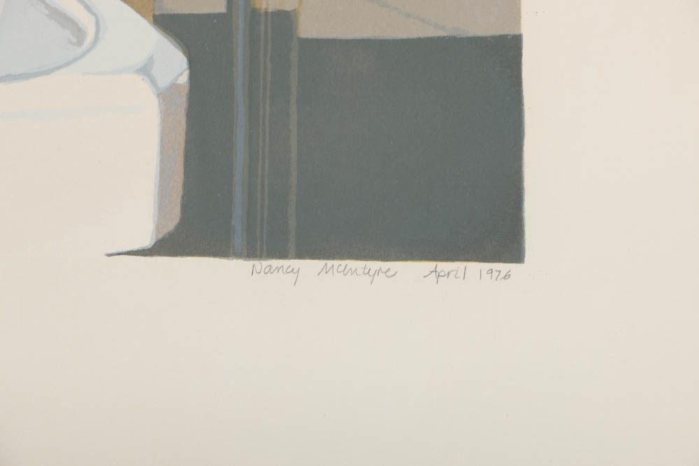 Nancy McIntyre Limited Edition Silkscreen "Barbershop Mirror"