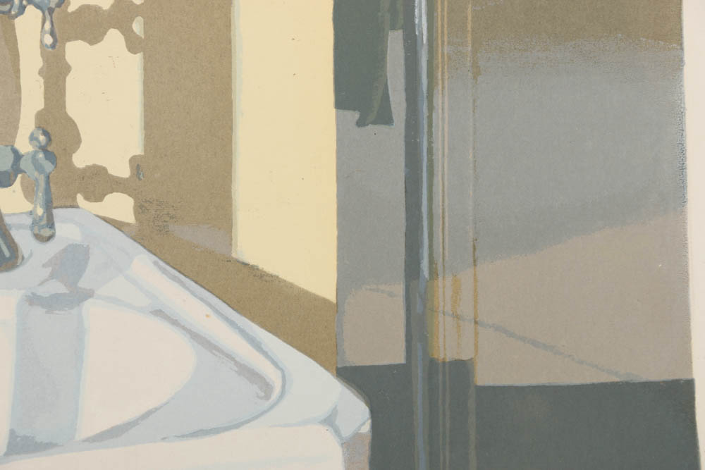 Nancy McIntyre Limited Edition Silkscreen "Barbershop Mirror"