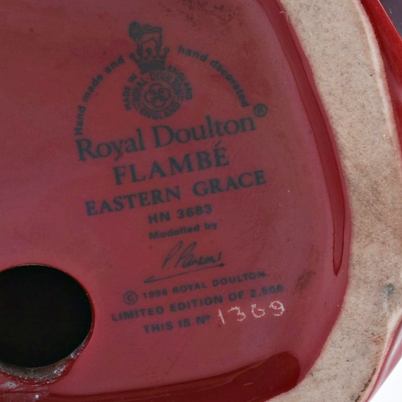 Royal Doulton Flambé Porcelain Figurine "Eastern Grace"