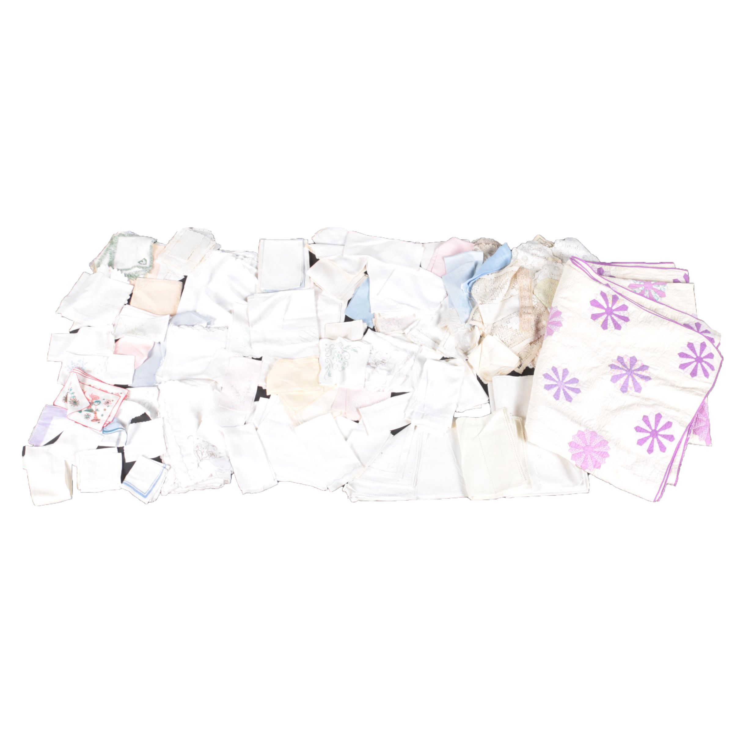 Large Assortment of Linens