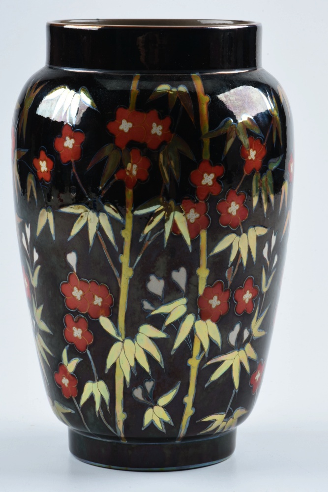 In the Style of Zsolnay Pottery Eosin Ware Vase