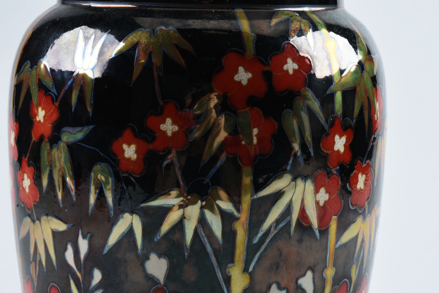 In the Style of Zsolnay Pottery Eosin Ware Vase