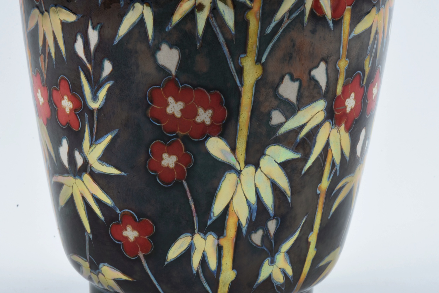 In the Style of Zsolnay Pottery Eosin Ware Vase