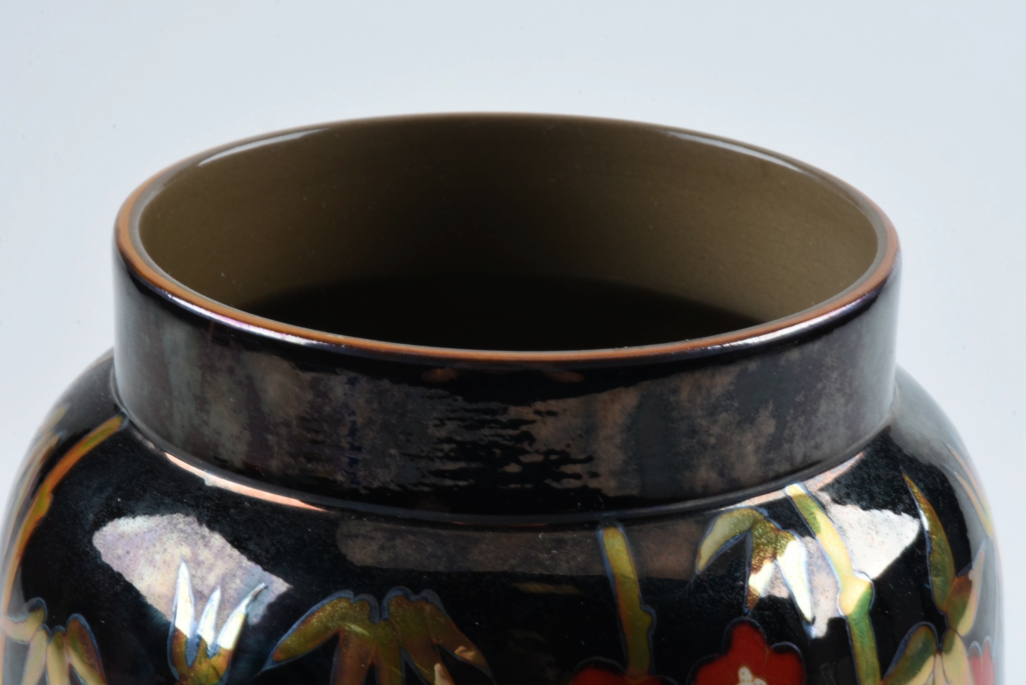 In the Style of Zsolnay Pottery Eosin Ware Vase