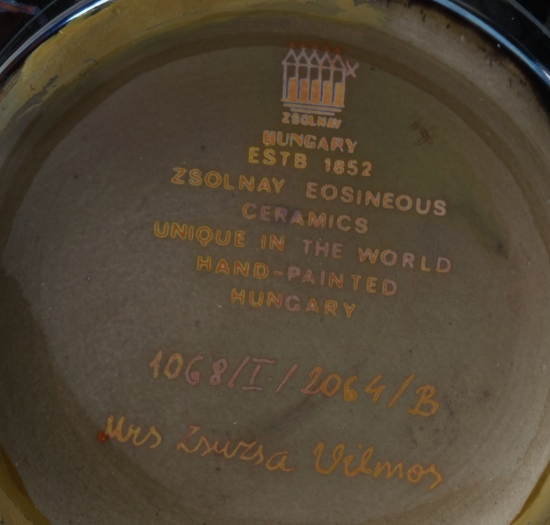 In the Style of Zsolnay Pottery Eosin Ware Vase