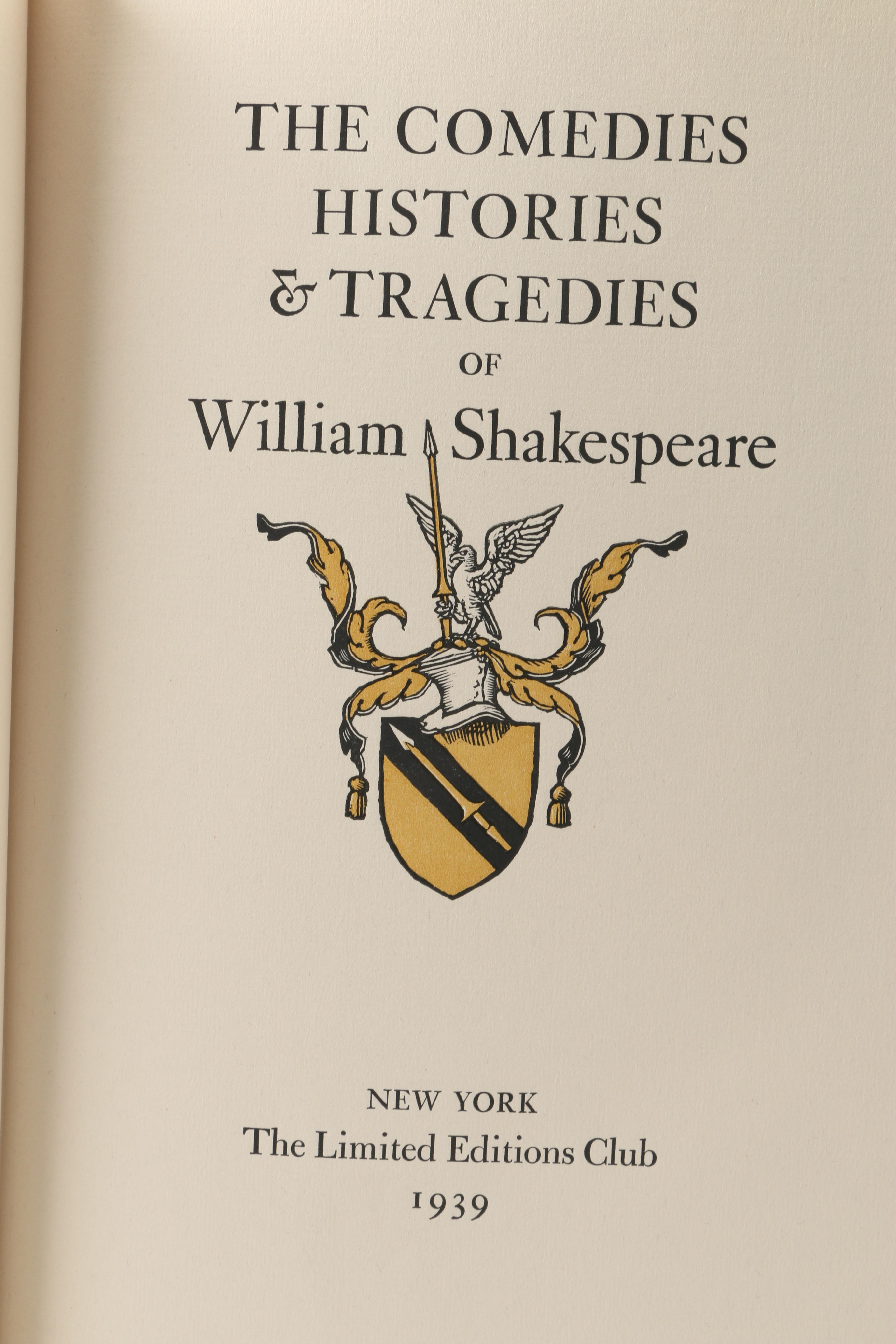 1940 Limited Editions Club Shakespeare Plays Including "Henry IV" Parts I and II