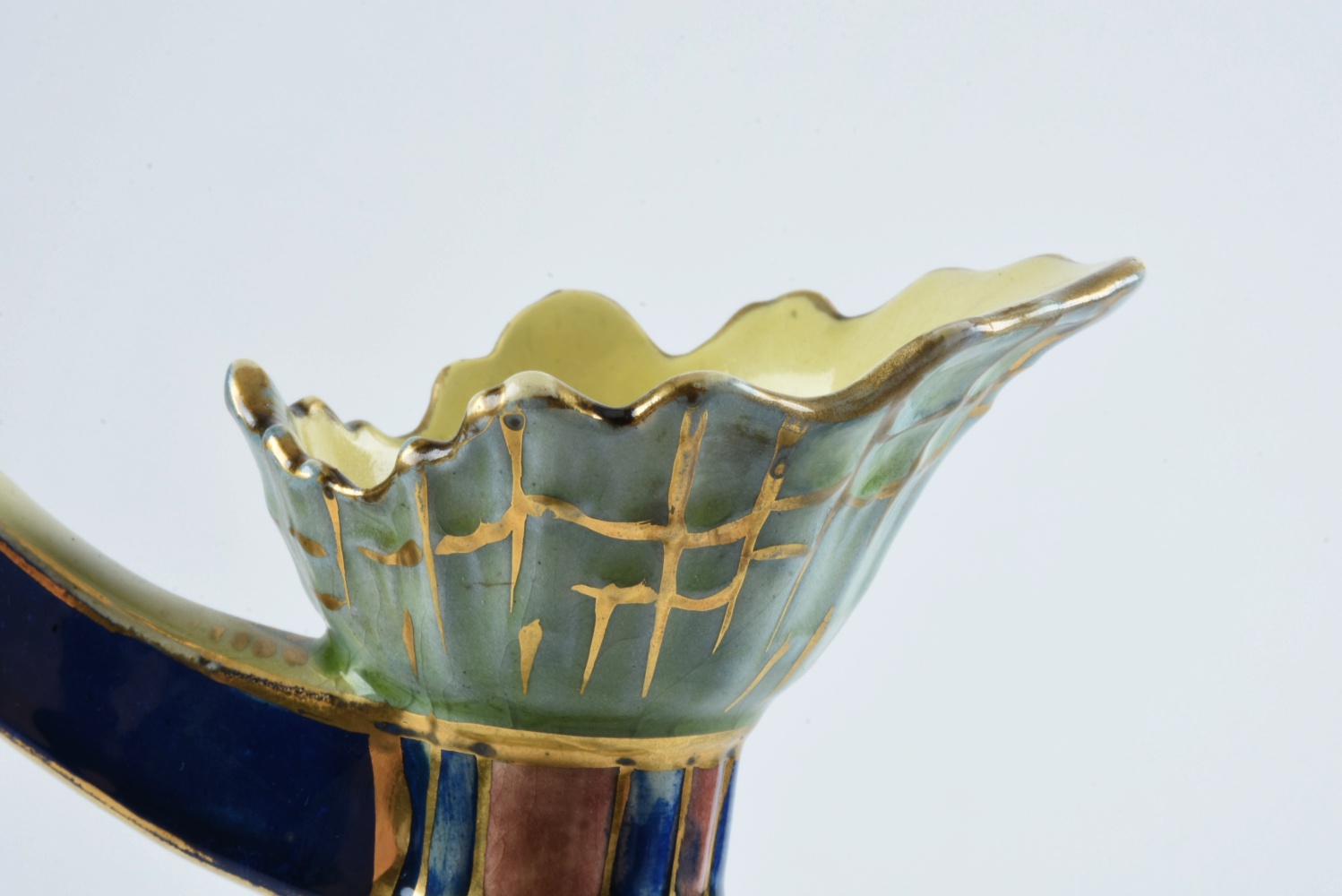 Late 19th-Century Emil Fischer Reticulated Ceramic Ewer