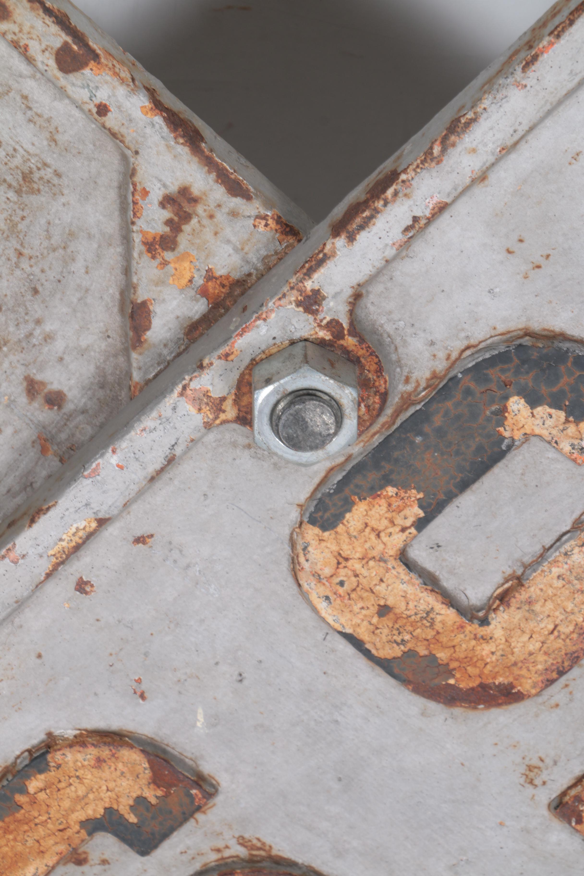 Cast Iron Railroad Crossing Sign
