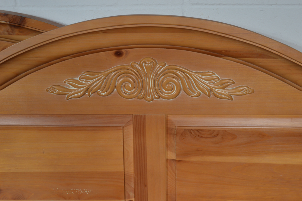 Pine Twin Size Headboards and Nightstand by Broyhill