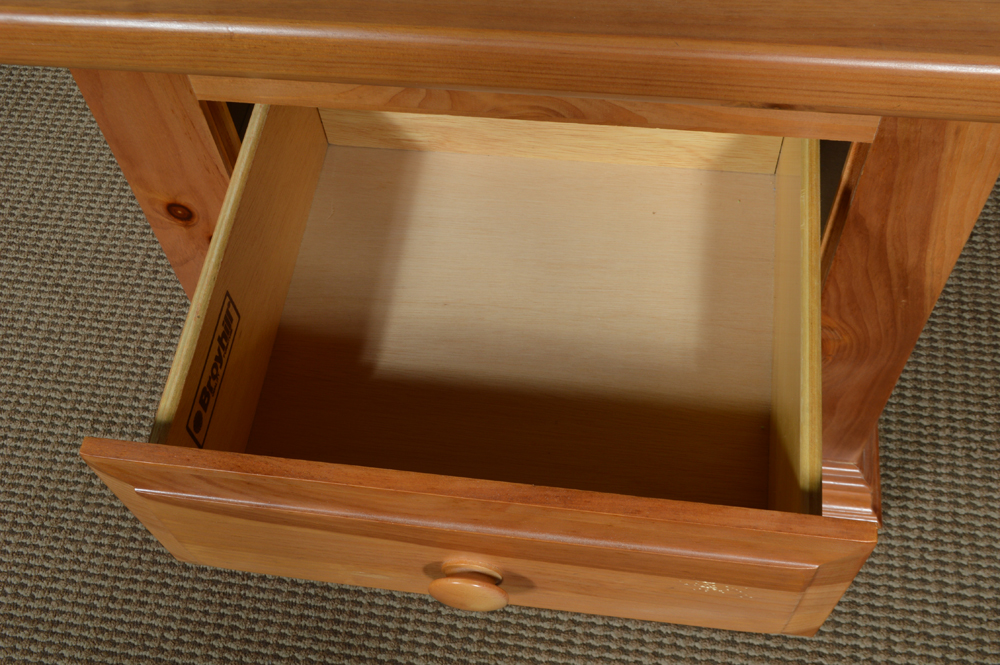 Pine Twin Size Headboards and Nightstand by Broyhill