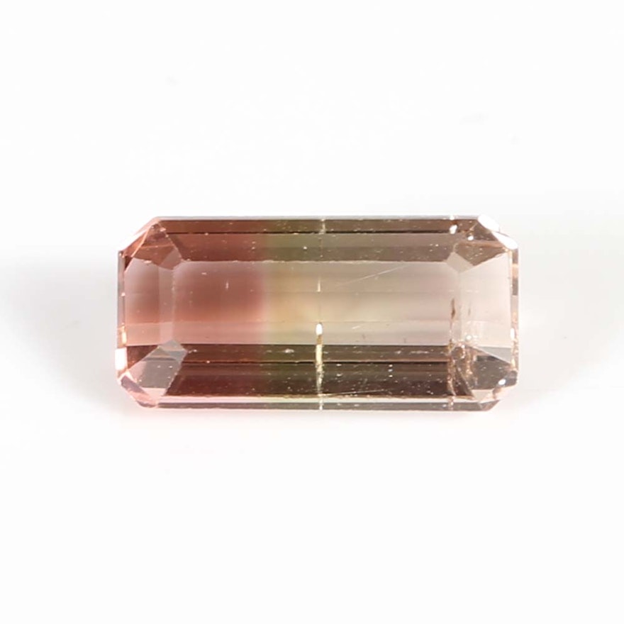 Loose Bi-Color Tourmaline Gemstone