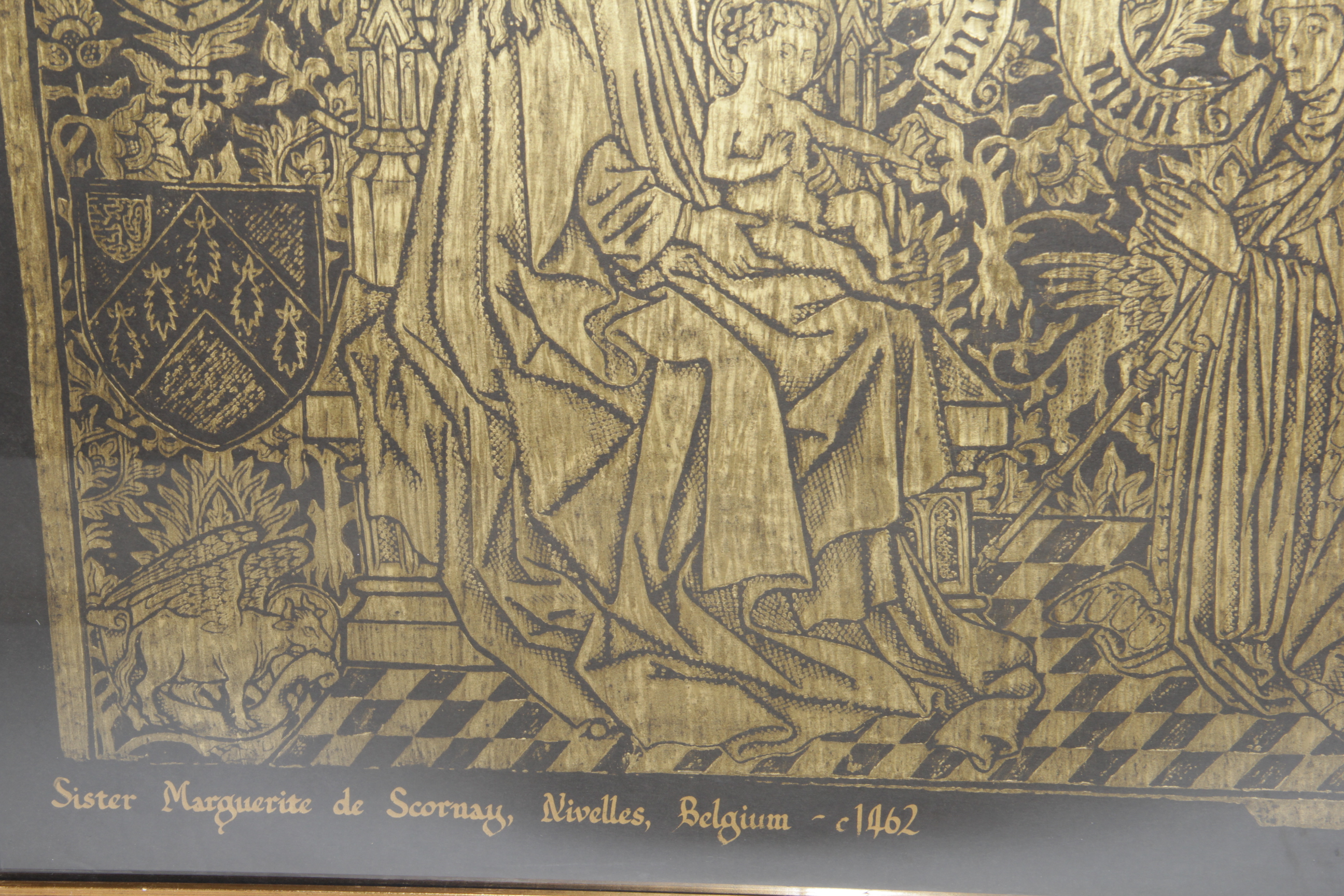 A Brass Rubbing of Sister Marguerite de Scornay