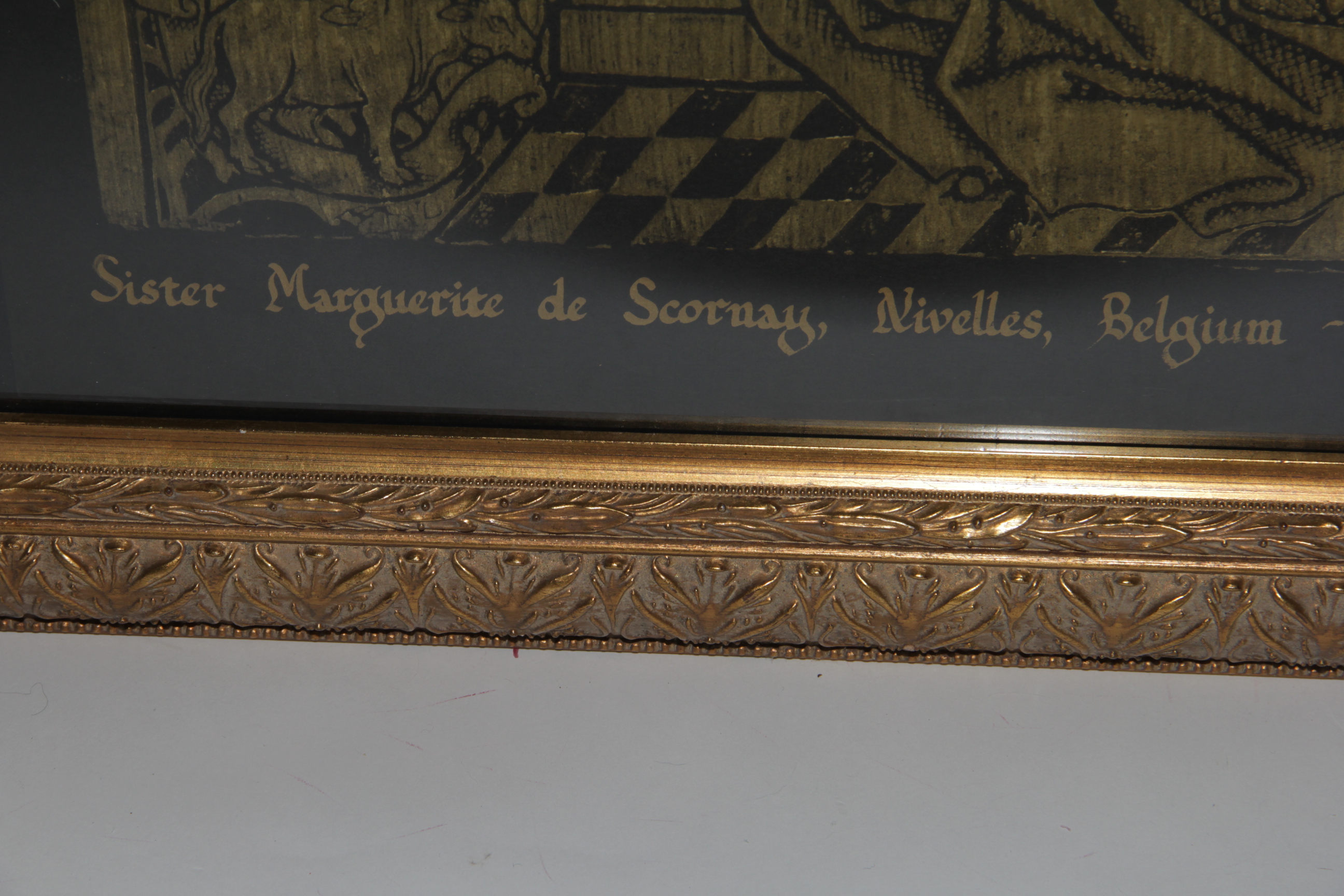 A Brass Rubbing of Sister Marguerite de Scornay