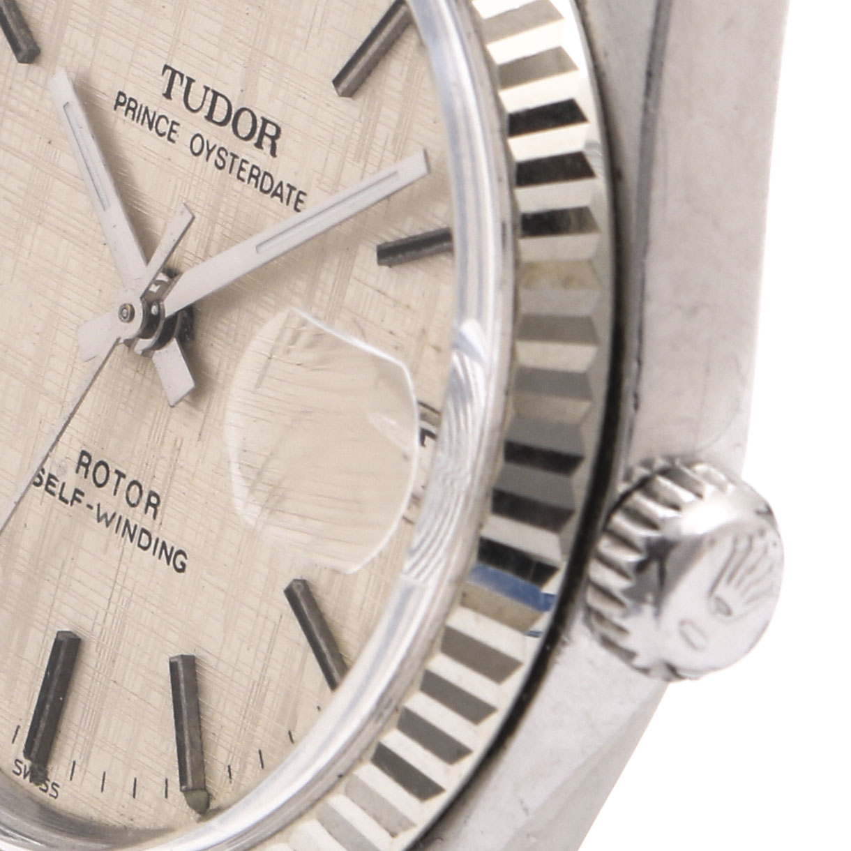 Tudor Prince Oysterdate Stainless Steel and Leather Watch