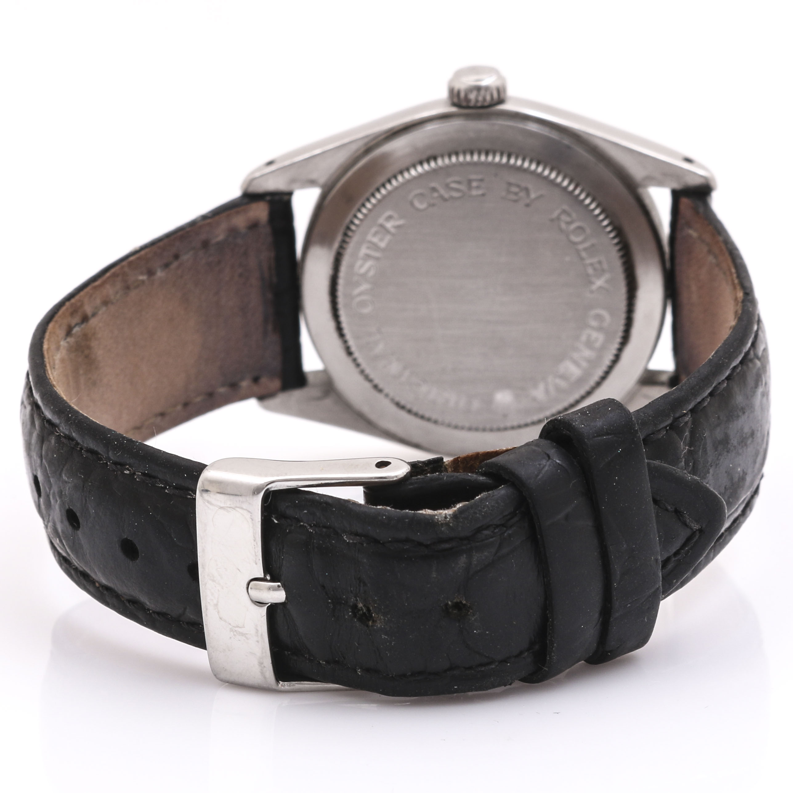 Tudor Prince Oysterdate Stainless Steel and Leather Watch