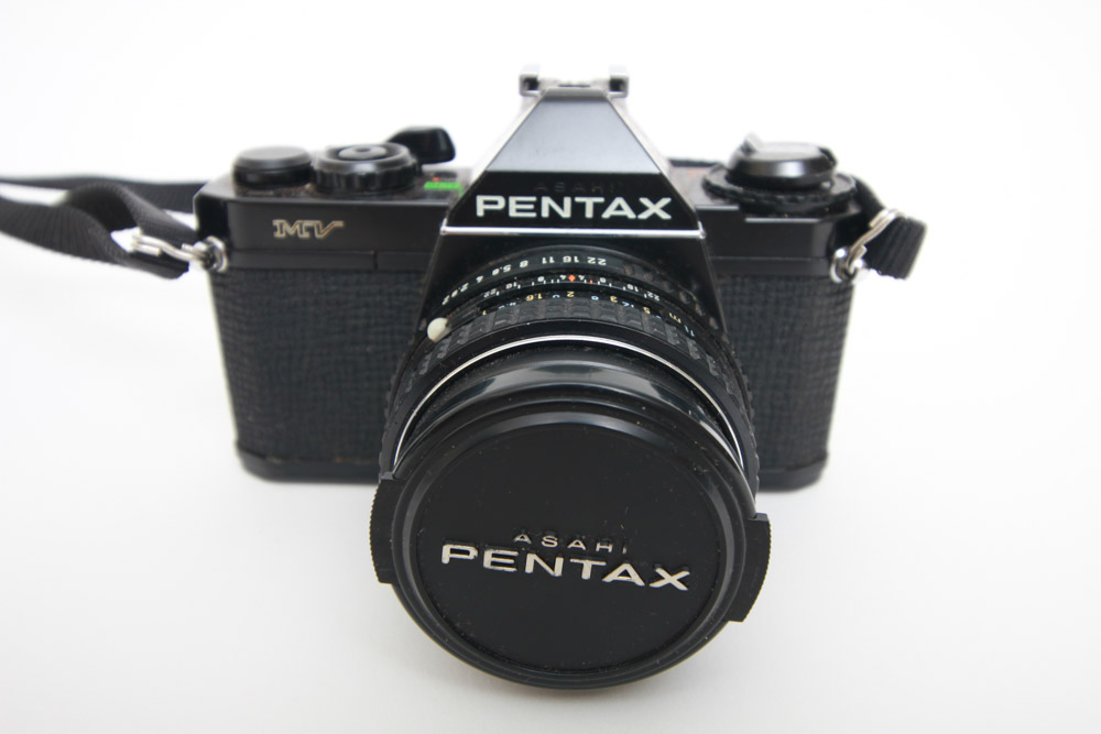 Pentax MV 35mm Camera and Case