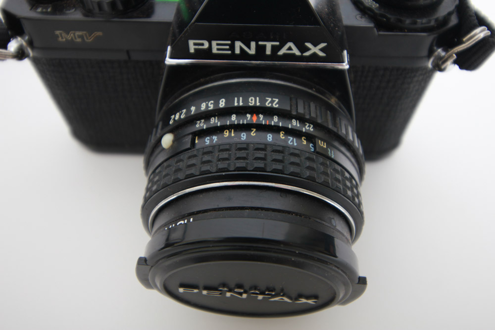 Pentax MV 35mm Camera and Case