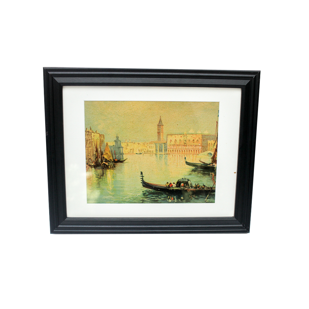 Vintage N. Briganti Offset Lithograph on Board