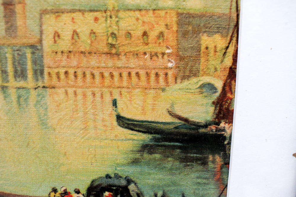 Vintage N. Briganti Offset Lithograph on Board