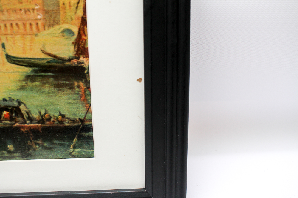 Vintage N. Briganti Offset Lithograph on Board