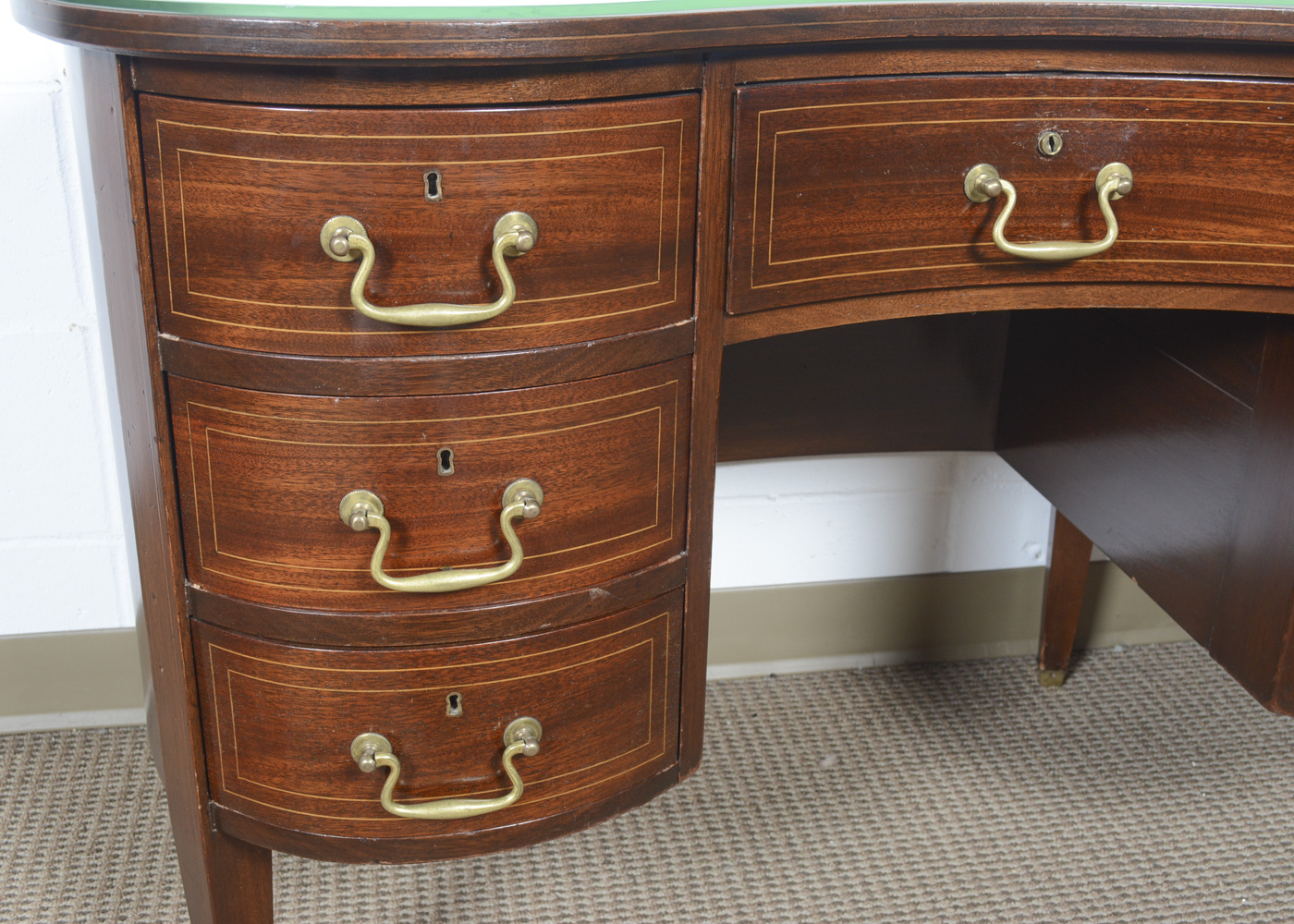 Vintage Kidney-Shaped Writing Desk