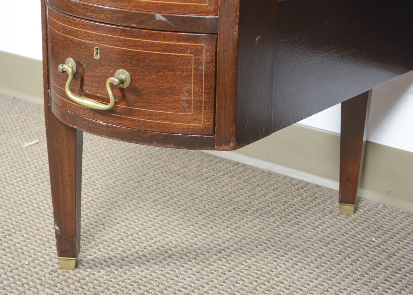 Vintage Kidney-Shaped Writing Desk
