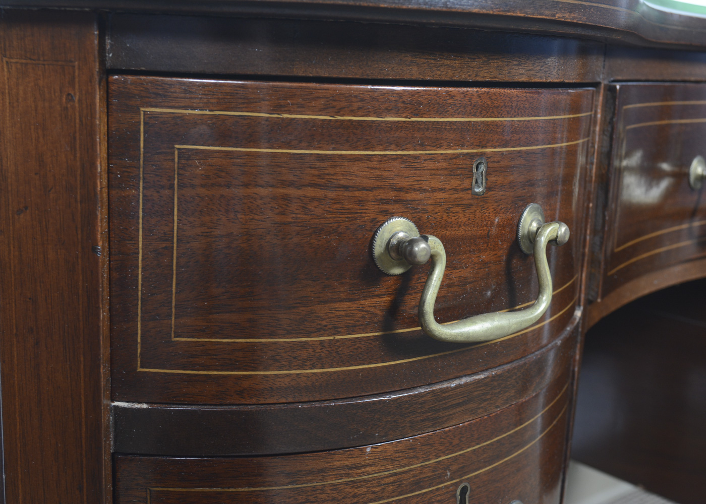 Vintage Kidney-Shaped Writing Desk
