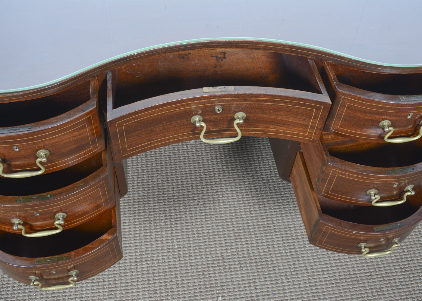 Vintage Kidney-Shaped Writing Desk