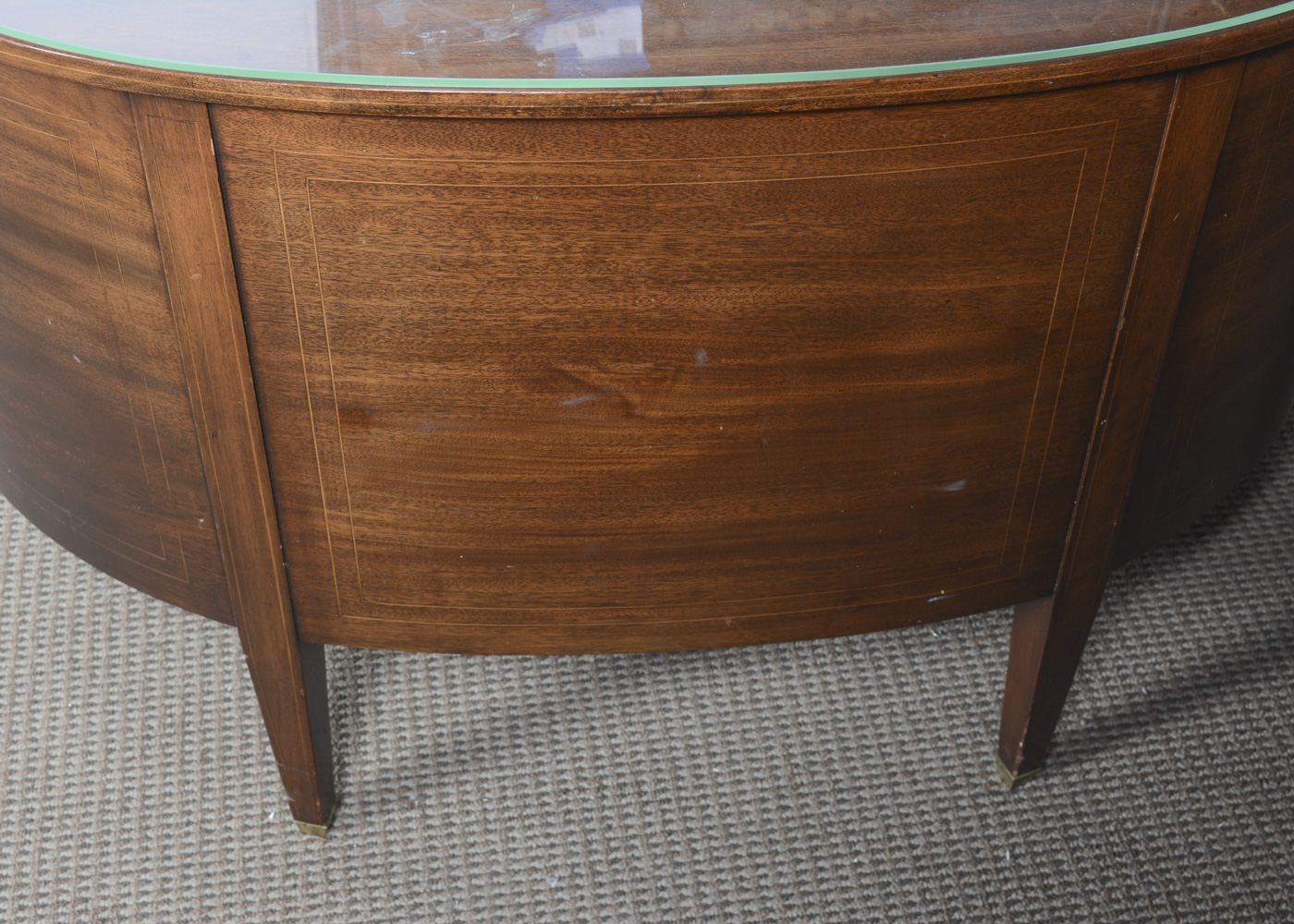 Vintage Kidney-Shaped Writing Desk