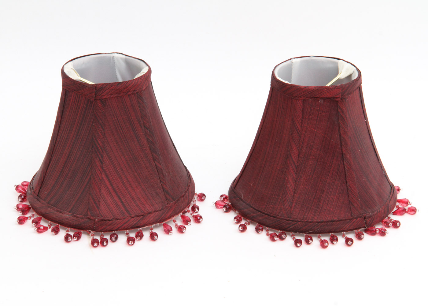 Collection of Maroon Lamp Shades