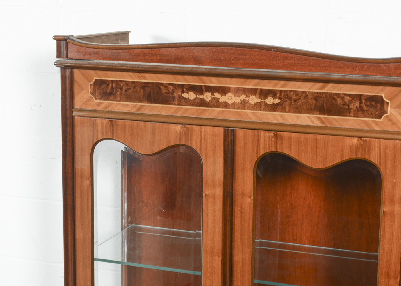 Hungarian Marquetry China Cabinet