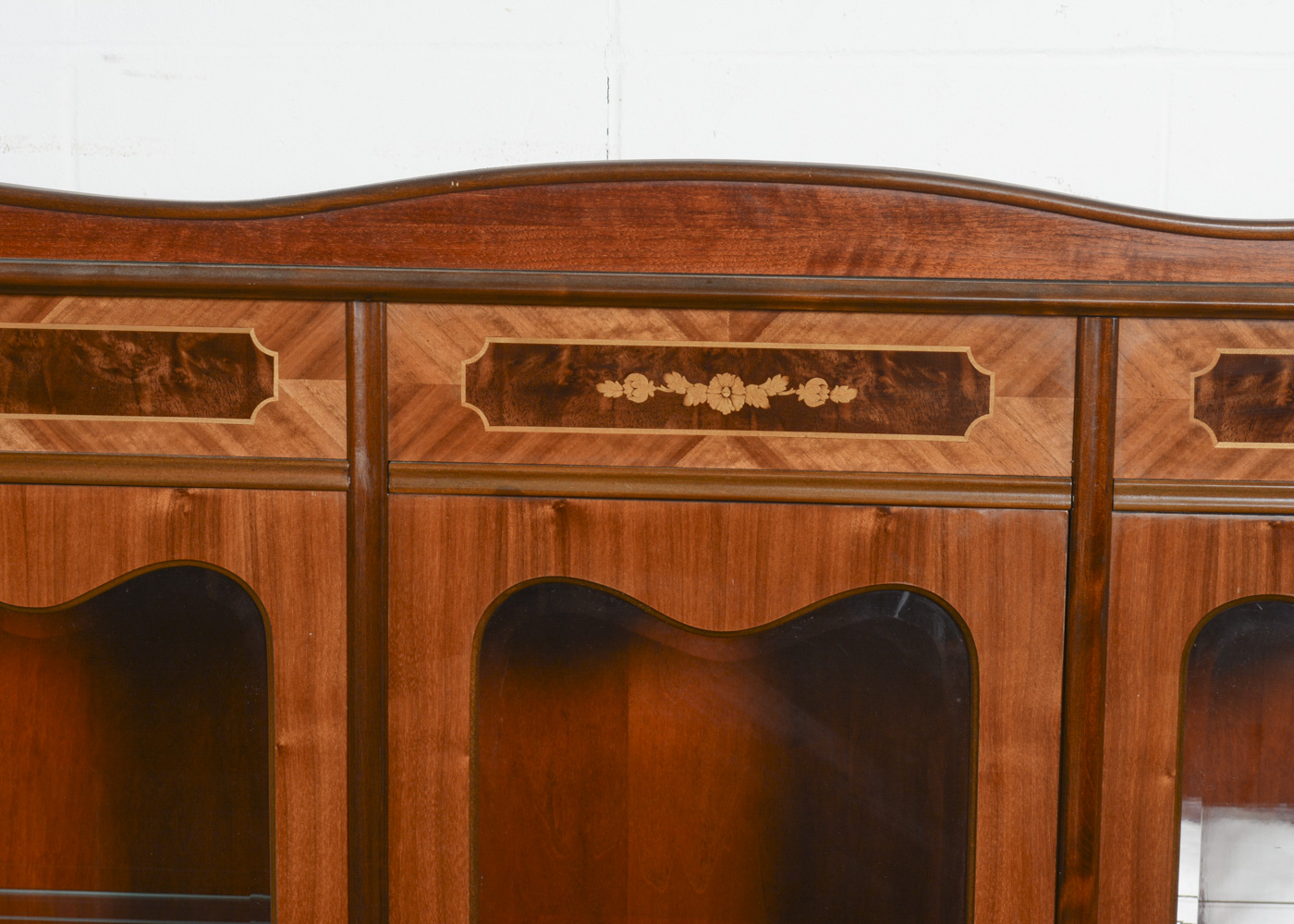 Hungarian Marquetry China Cabinet