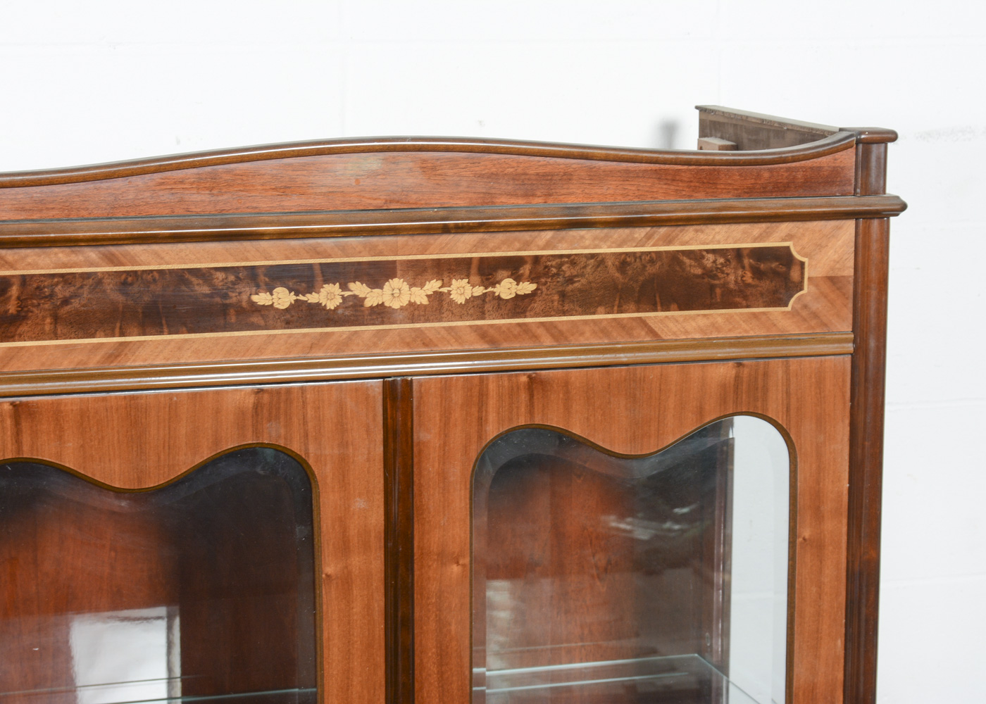 Hungarian Marquetry China Cabinet