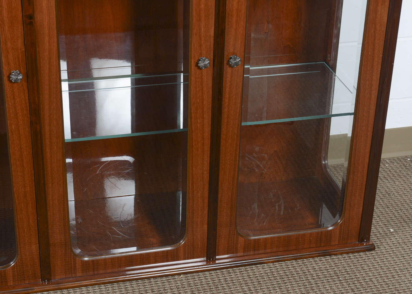 Hungarian Marquetry China Cabinet