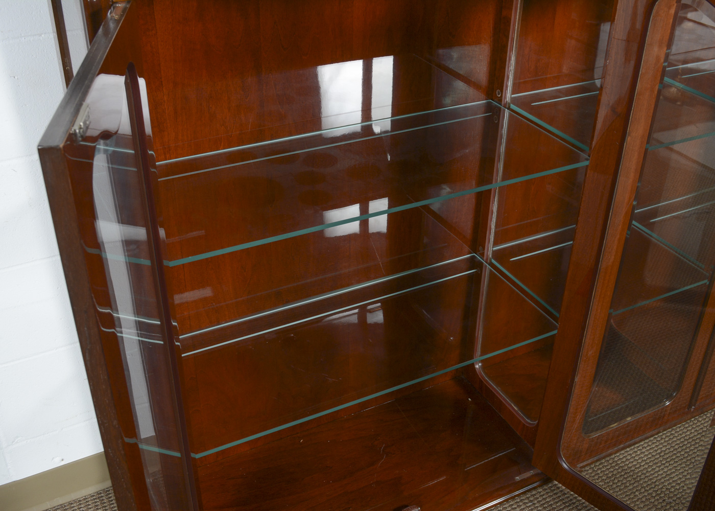 Hungarian Marquetry China Cabinet