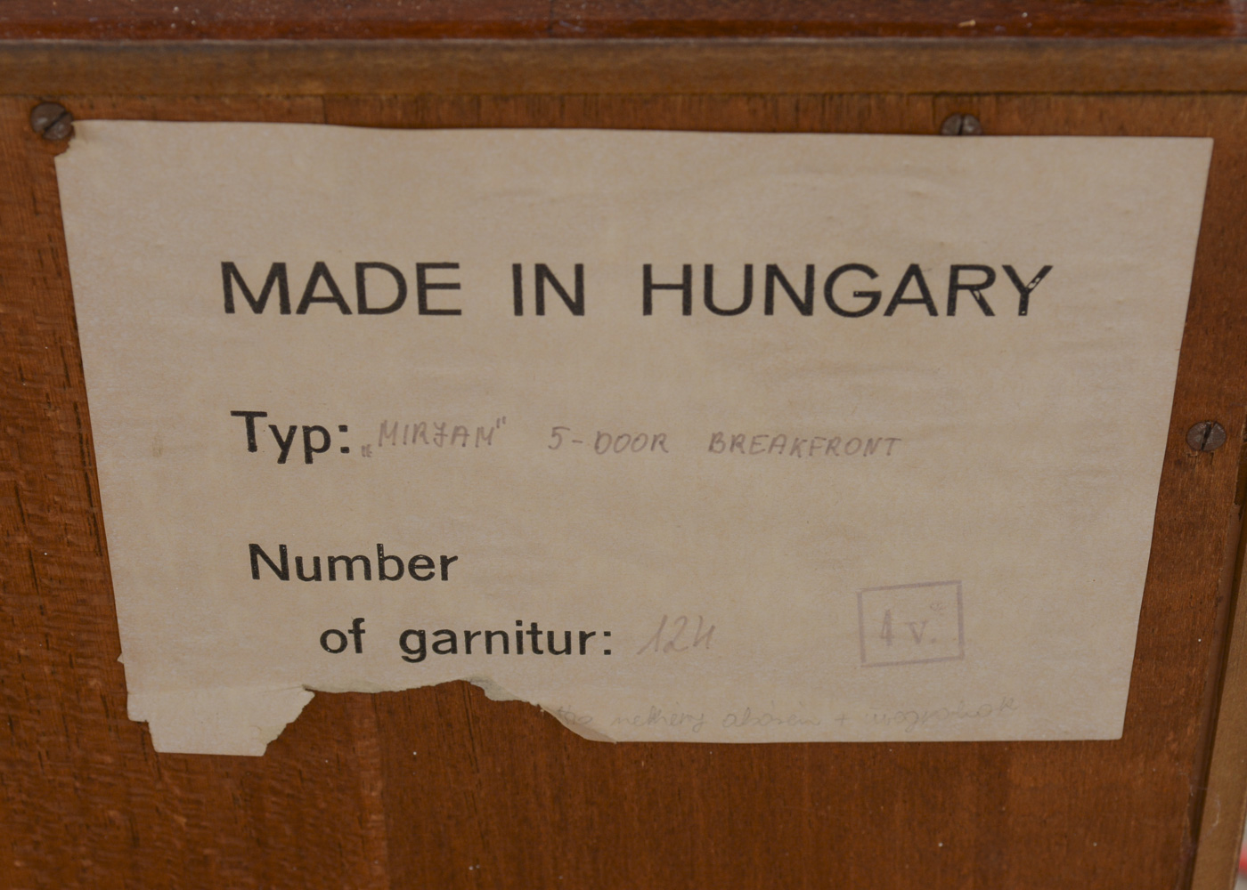 Hungarian Marquetry China Cabinet