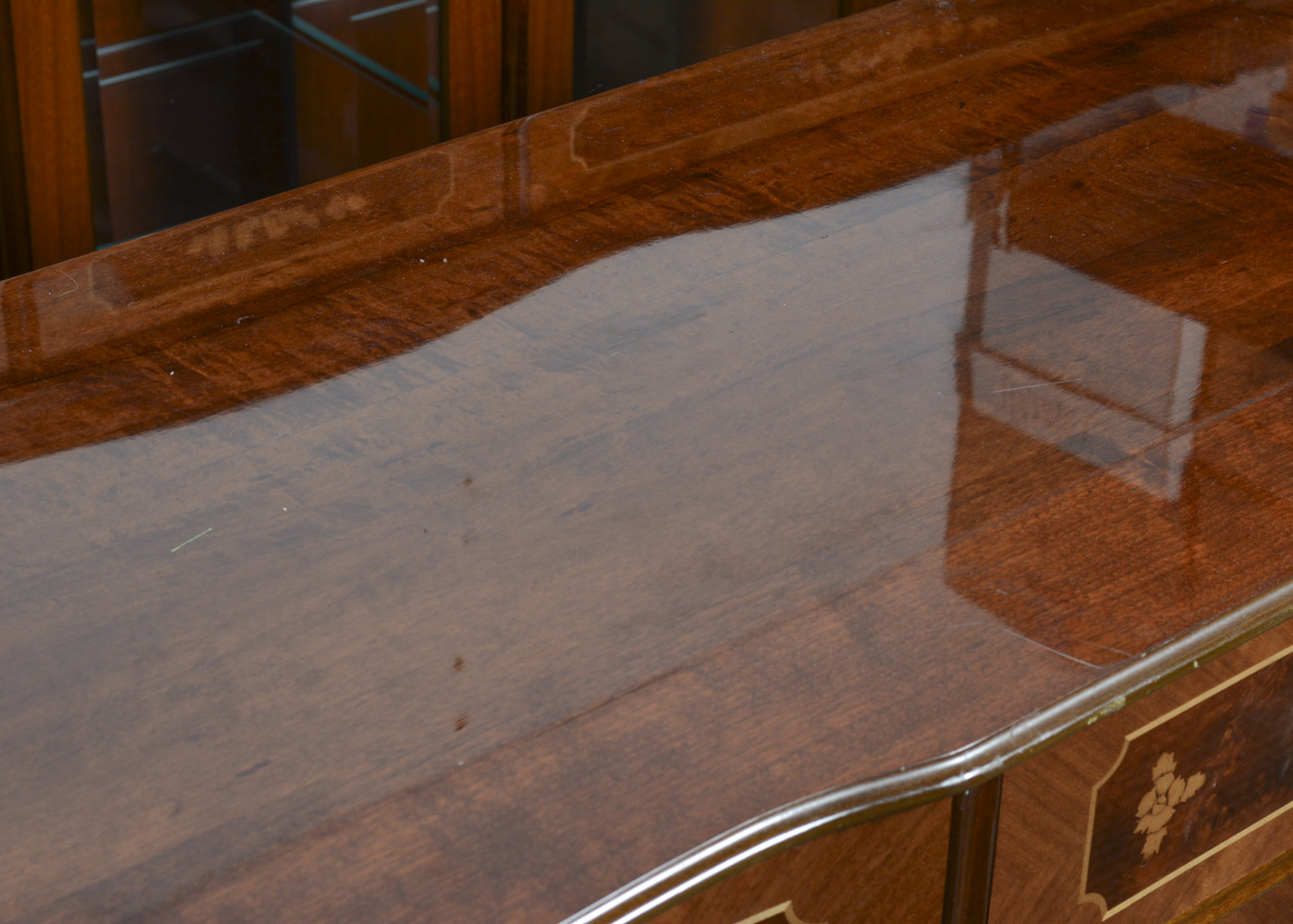 Hungarian Marquetry China Cabinet